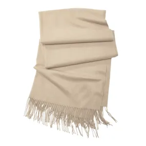 Look by M Soft Basic Tan Cashmere Scarf (Women's)
