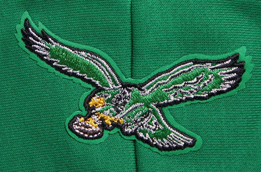 NFL PHILADELPHIA EAGLES RETRO CLASSIC WOMEN'S CROPPED PO HOODIE (KELLY GREEN)