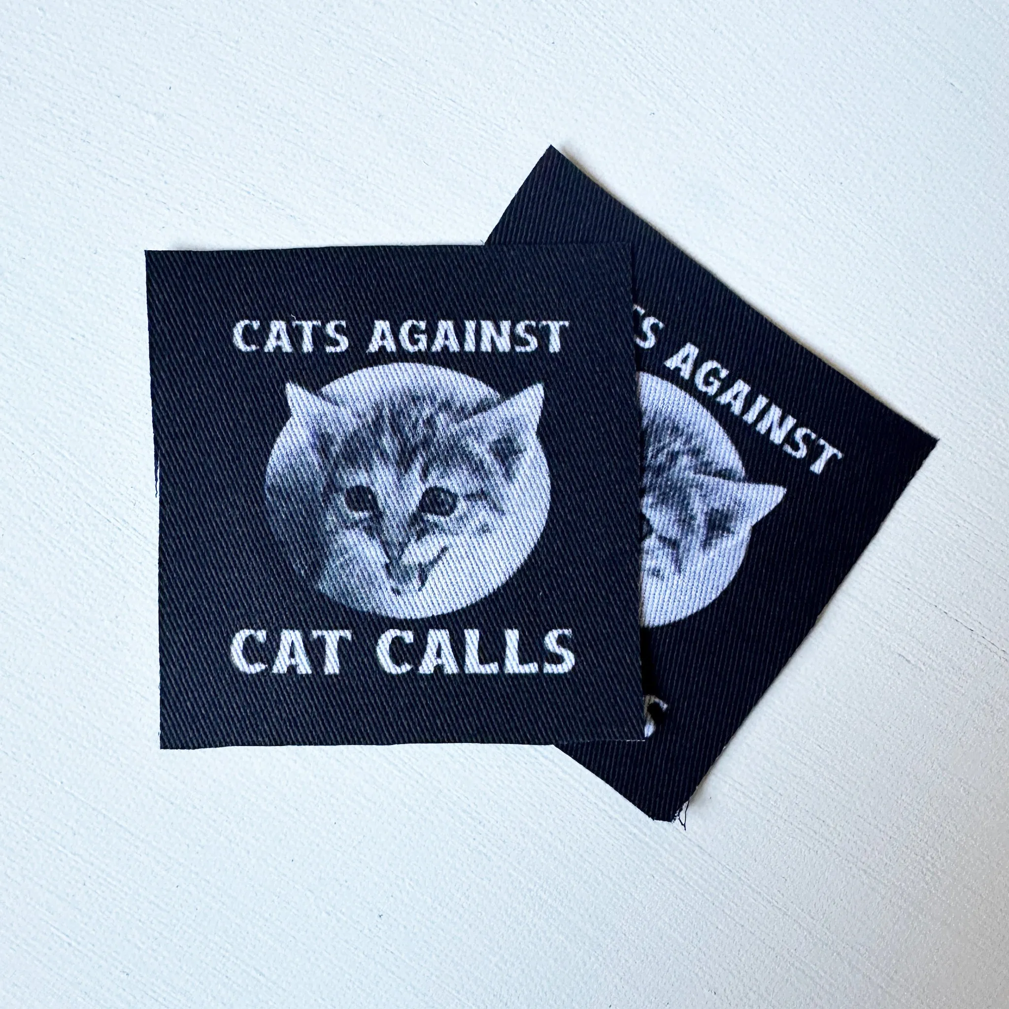 No Cat Calls Fabric Patch