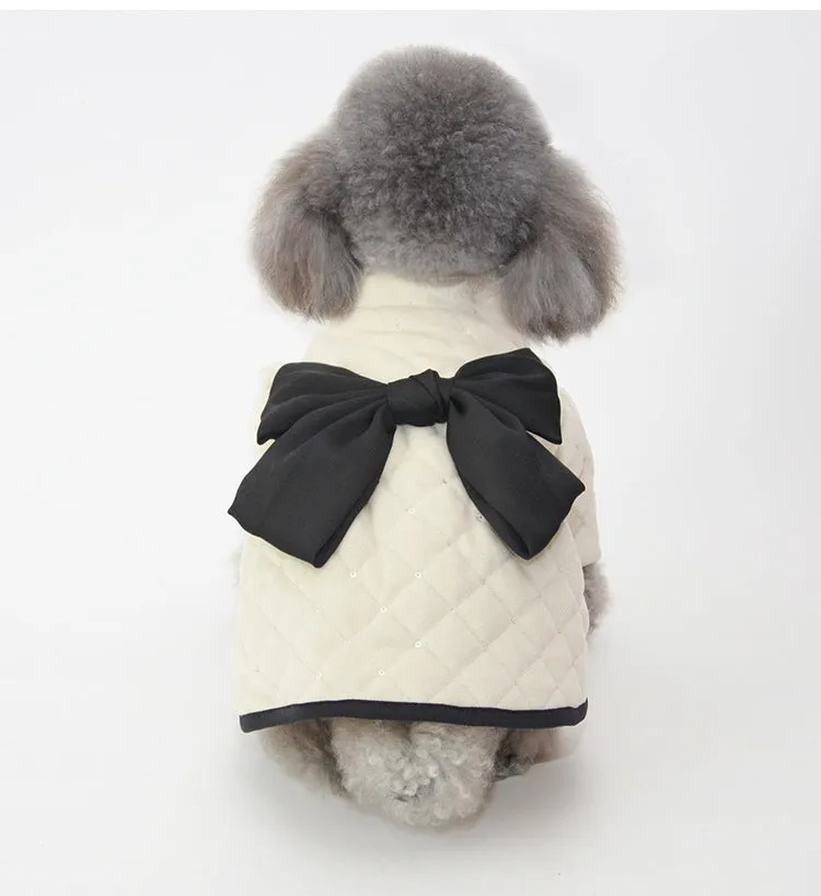 Pet Clothes Cotton Coat Warm with Velvet Cat Clothes
