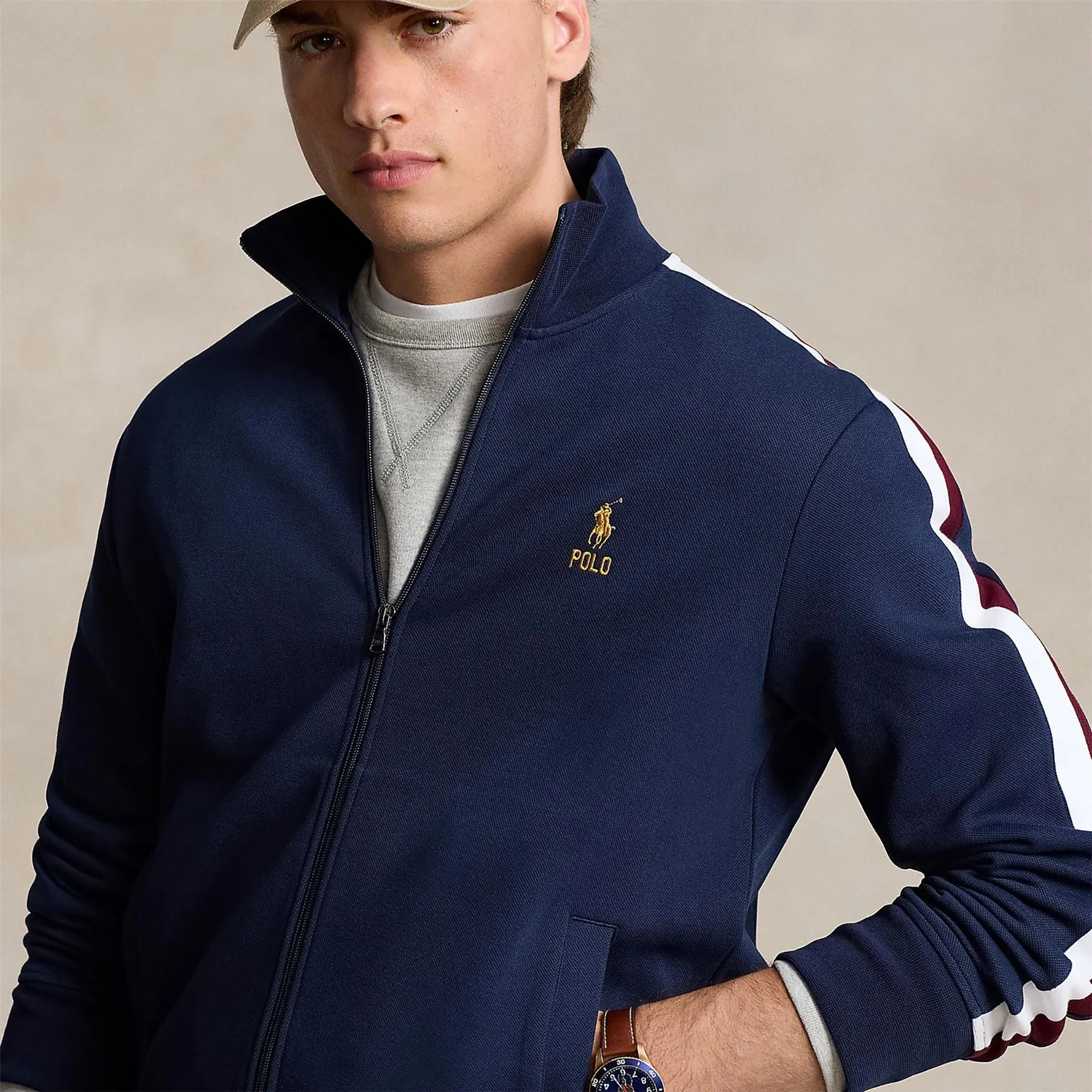 Polo Golf Full Zip Track Jacket Cruise Navy - AW24