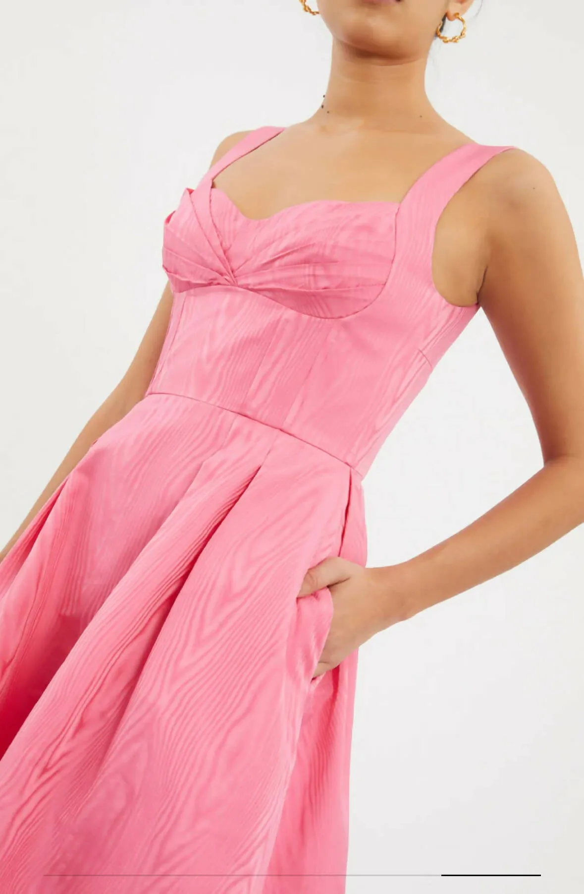 Rebecca Vallance Carmelita Midi Dress Pink Size 14