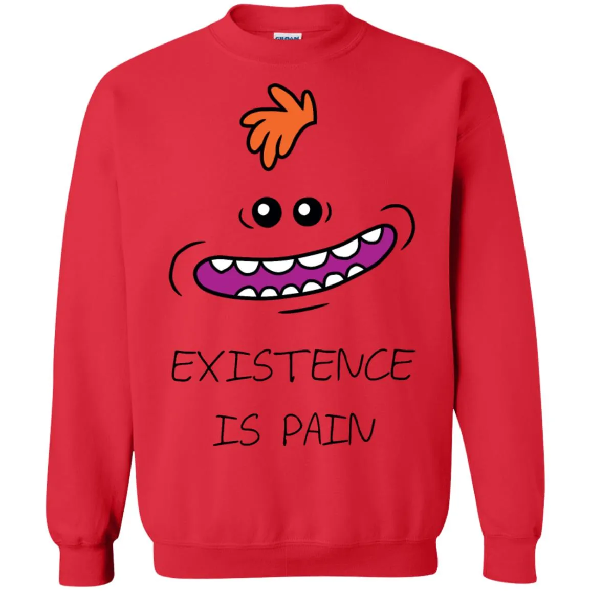 Rick And Morty Mr Meeseeks Existence Is Pain Unisex Crewneck Pullover Sweatshirt