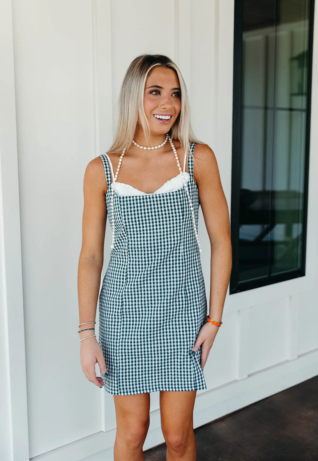 Ruth Mini Dress - Hunter Green