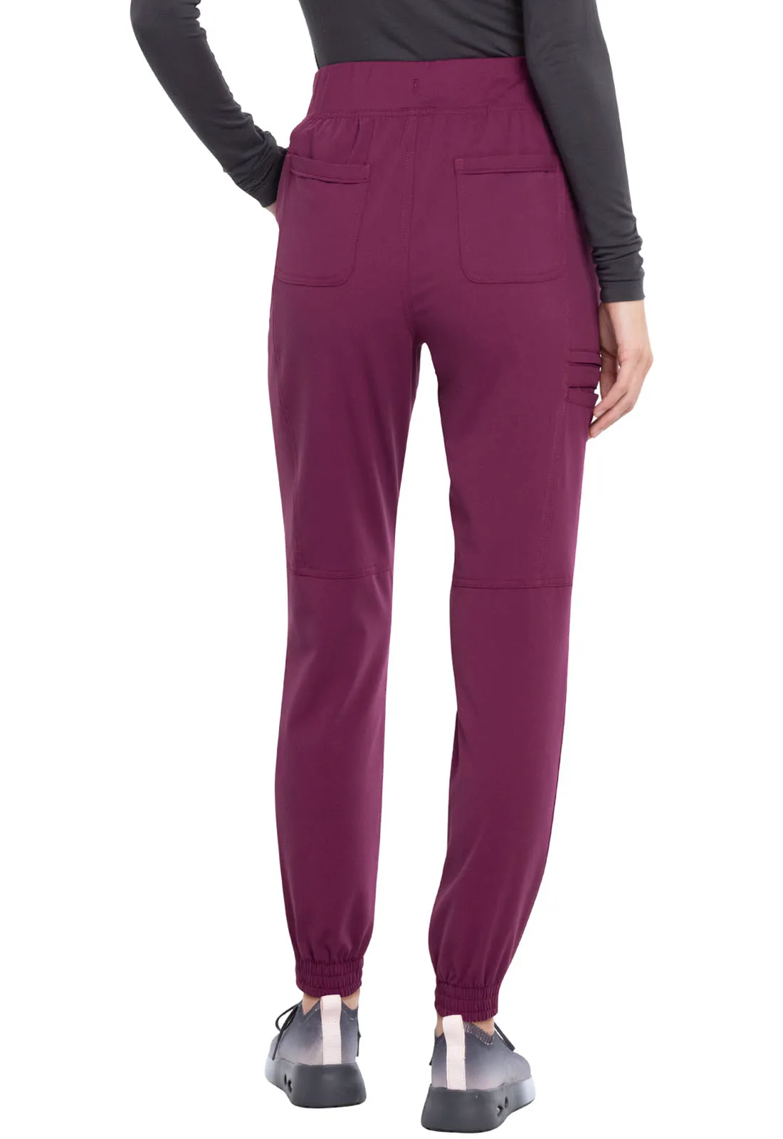 Scrub Pants - Cherokee Women's Euphoria Mid Rise Jogger - Wine, CK260A