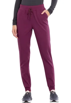 Scrub Pants - Cherokee Women's Euphoria Mid Rise Jogger - Wine, CK260A