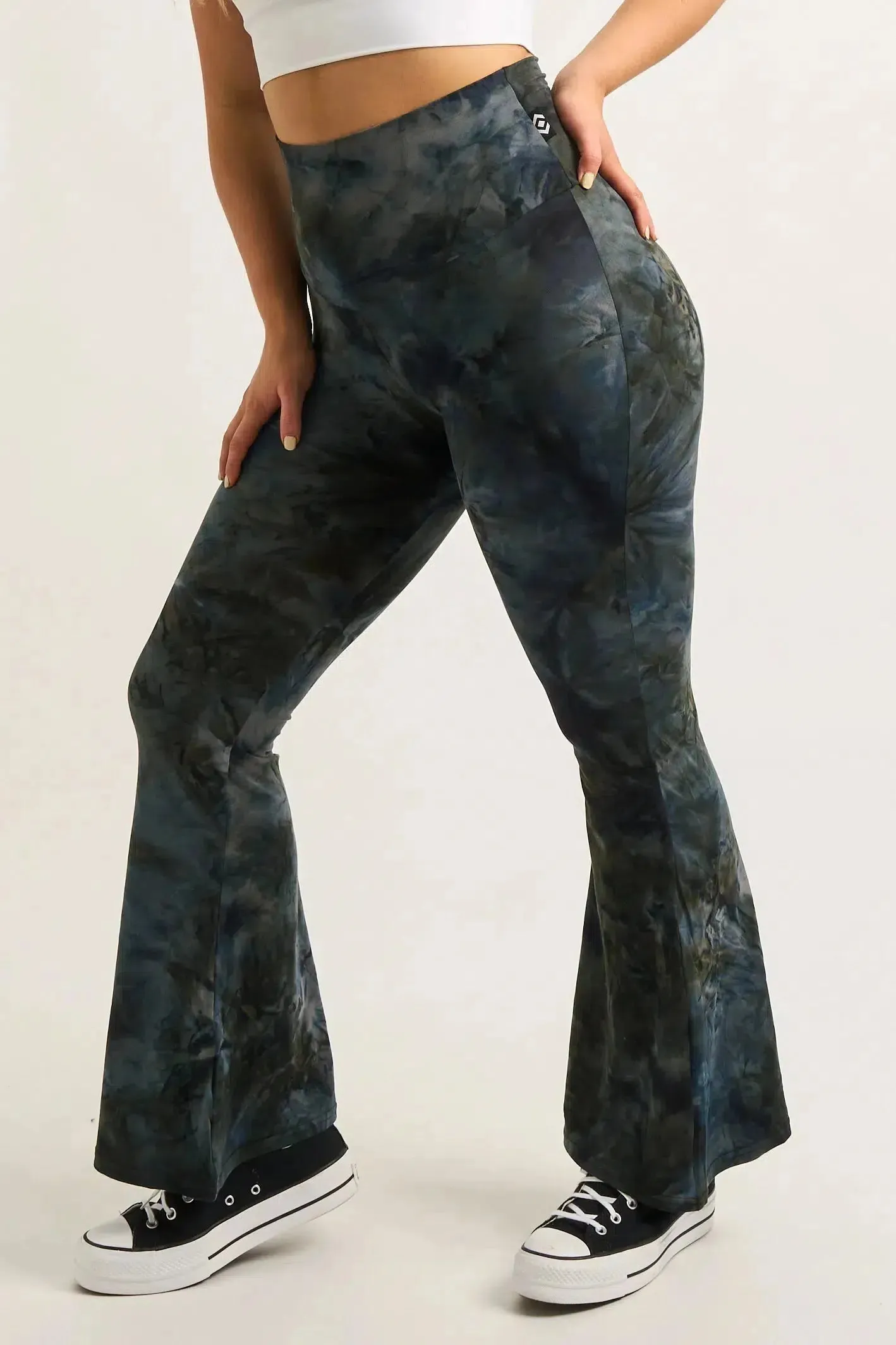Soft To Touch High Waisted Bells - Dark And Moody