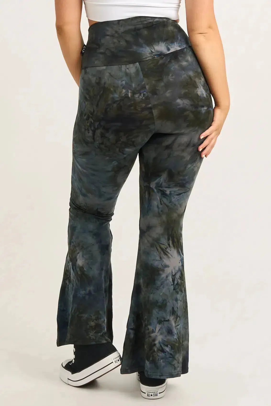 Soft To Touch High Waisted Bells - Dark And Moody