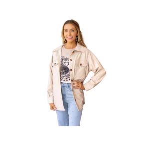 Southern Grace Women's Sunset Leather Champagne Jacket