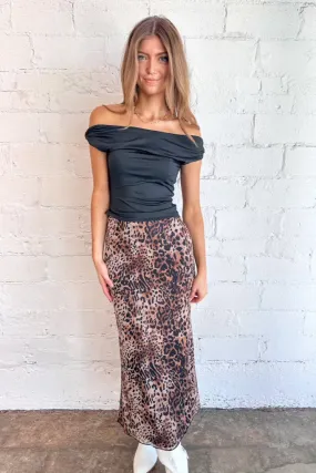 Spotted In Style Midi Skirt
