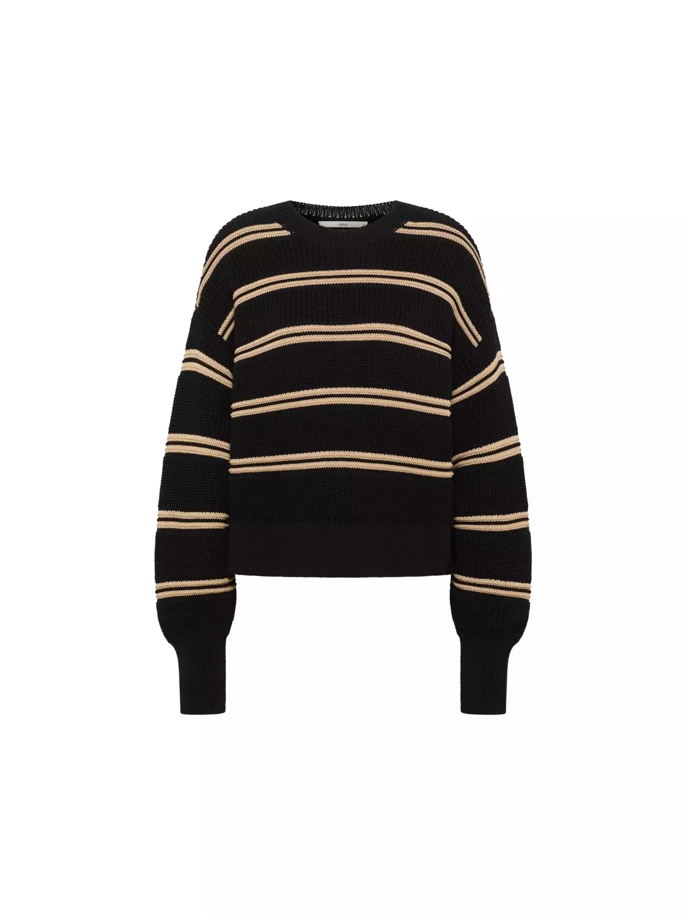 Streifenpullover black | Lanius