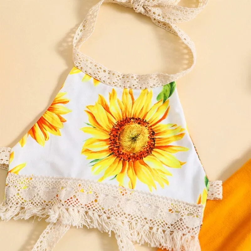 Sunflower Flared Pants Toddler Set