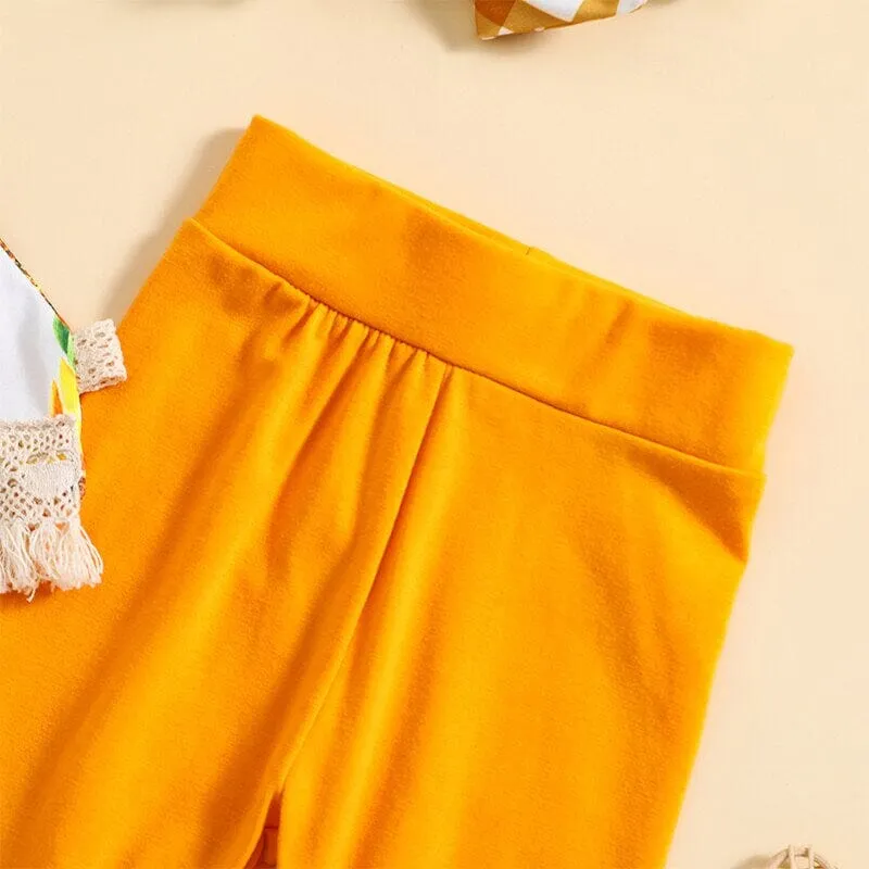 Sunflower Flared Pants Toddler Set