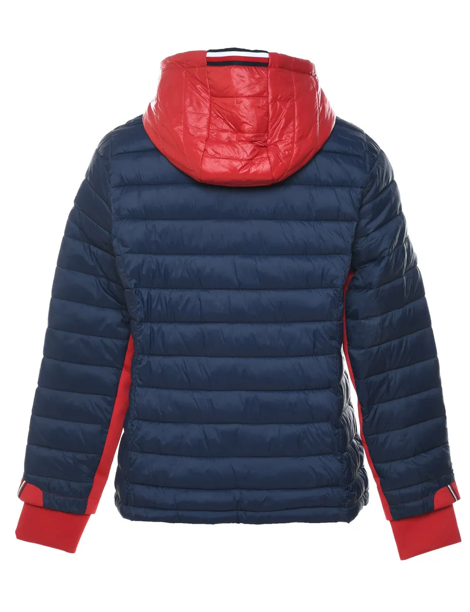 Tommy Hilfiger Navy & Red Puffer Jacket - L