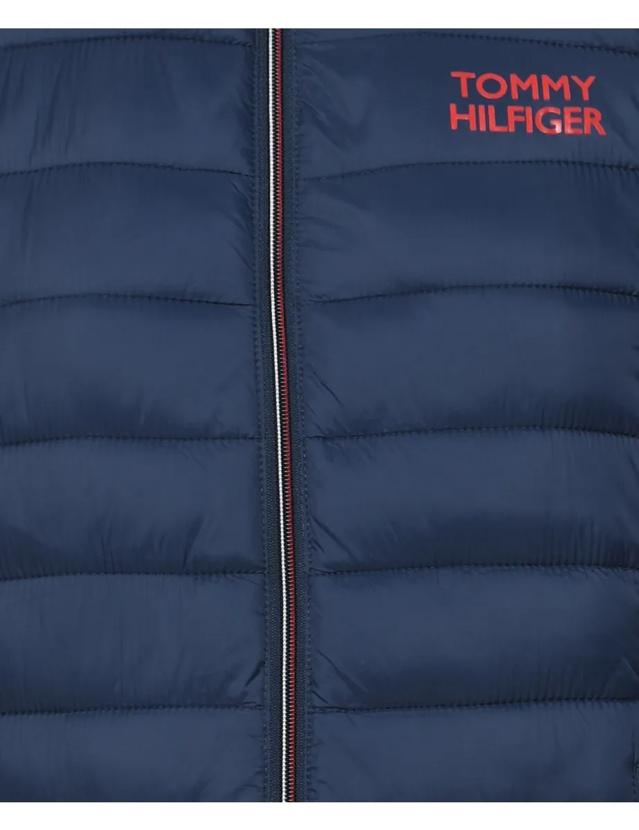 Tommy Hilfiger Navy & Red Puffer Jacket - L