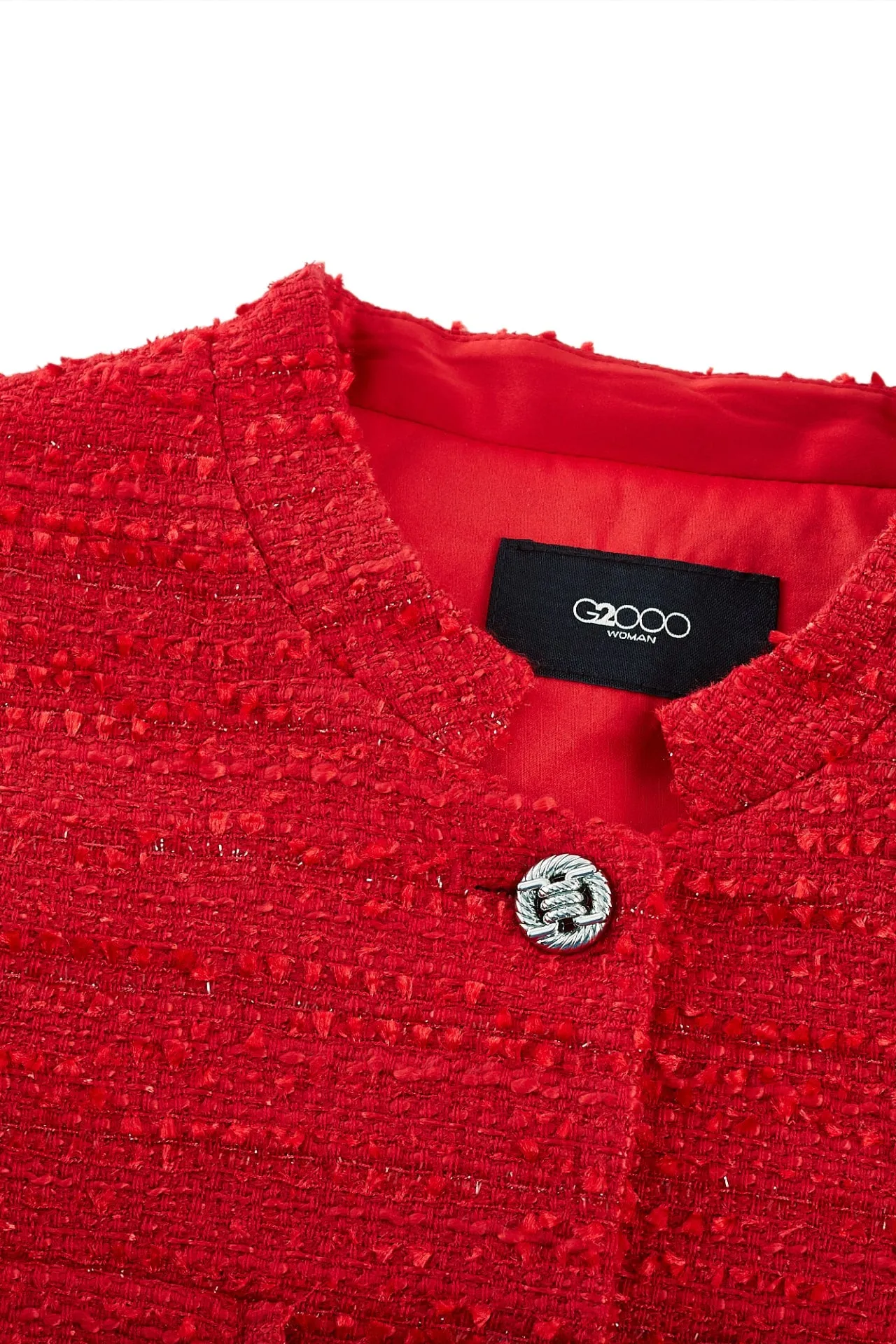 Tweed Stand Collar Jacket