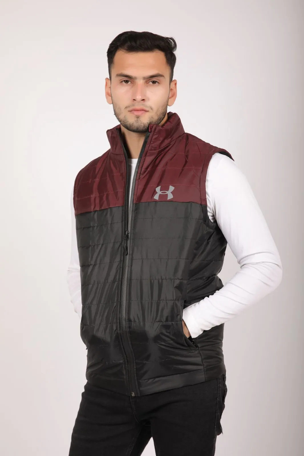 UA Half Sleeves Jacket - MEHROON