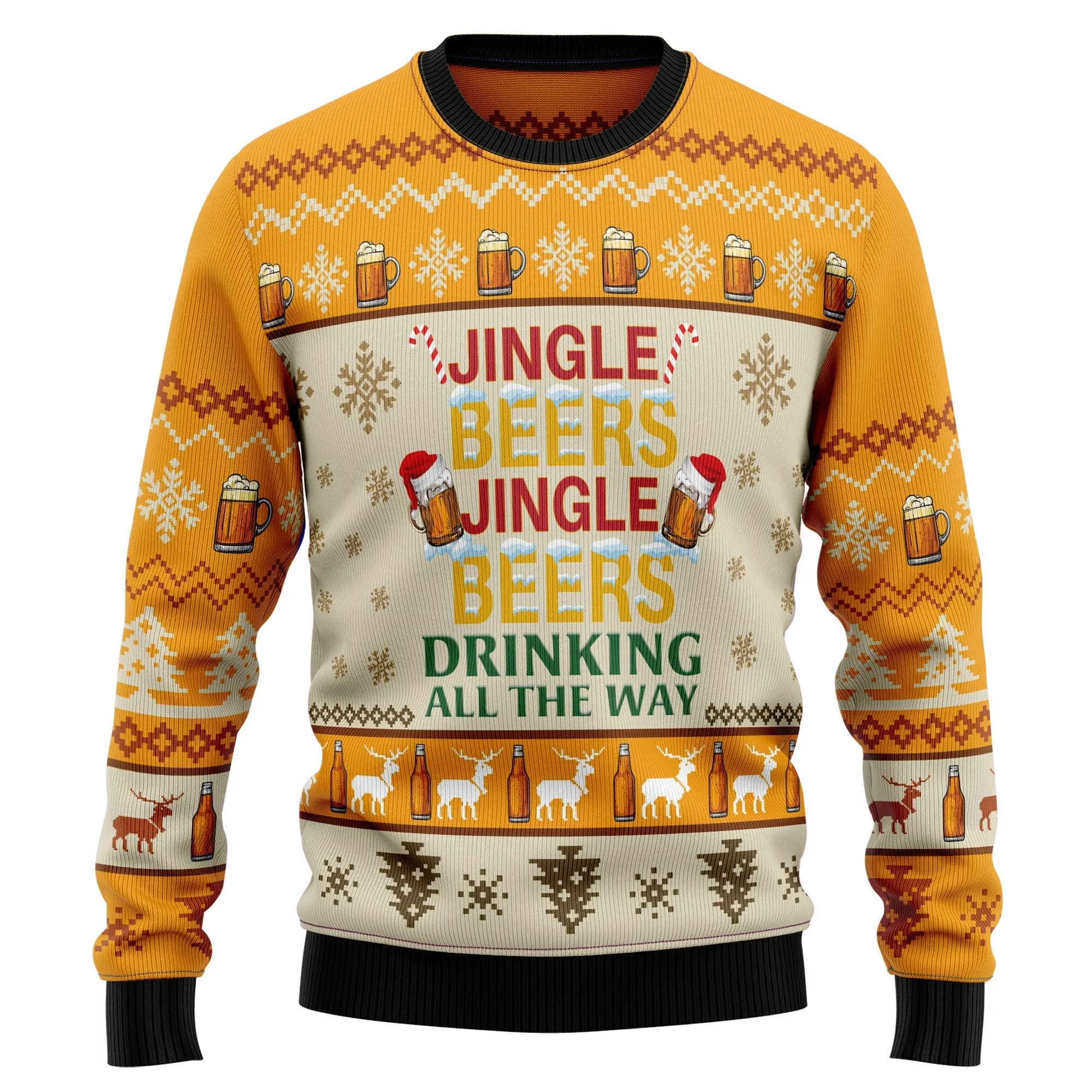 Ugly Christmas Sweater JulesRoche Festive Design Pullover