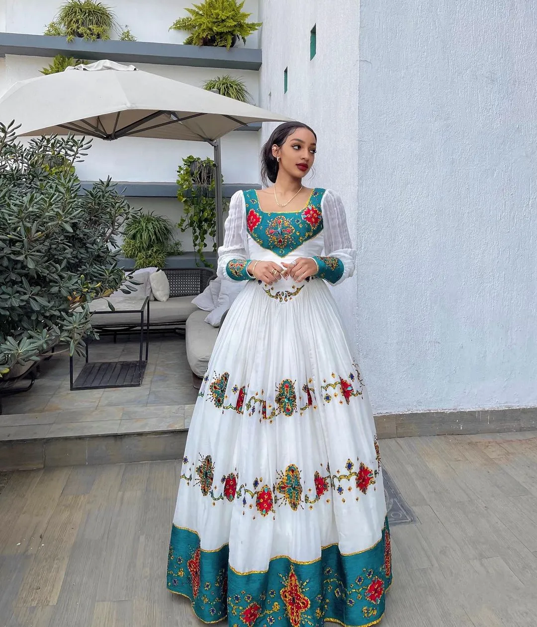 Vibrant allure habesha dress gorgeous stylish habesha kemis