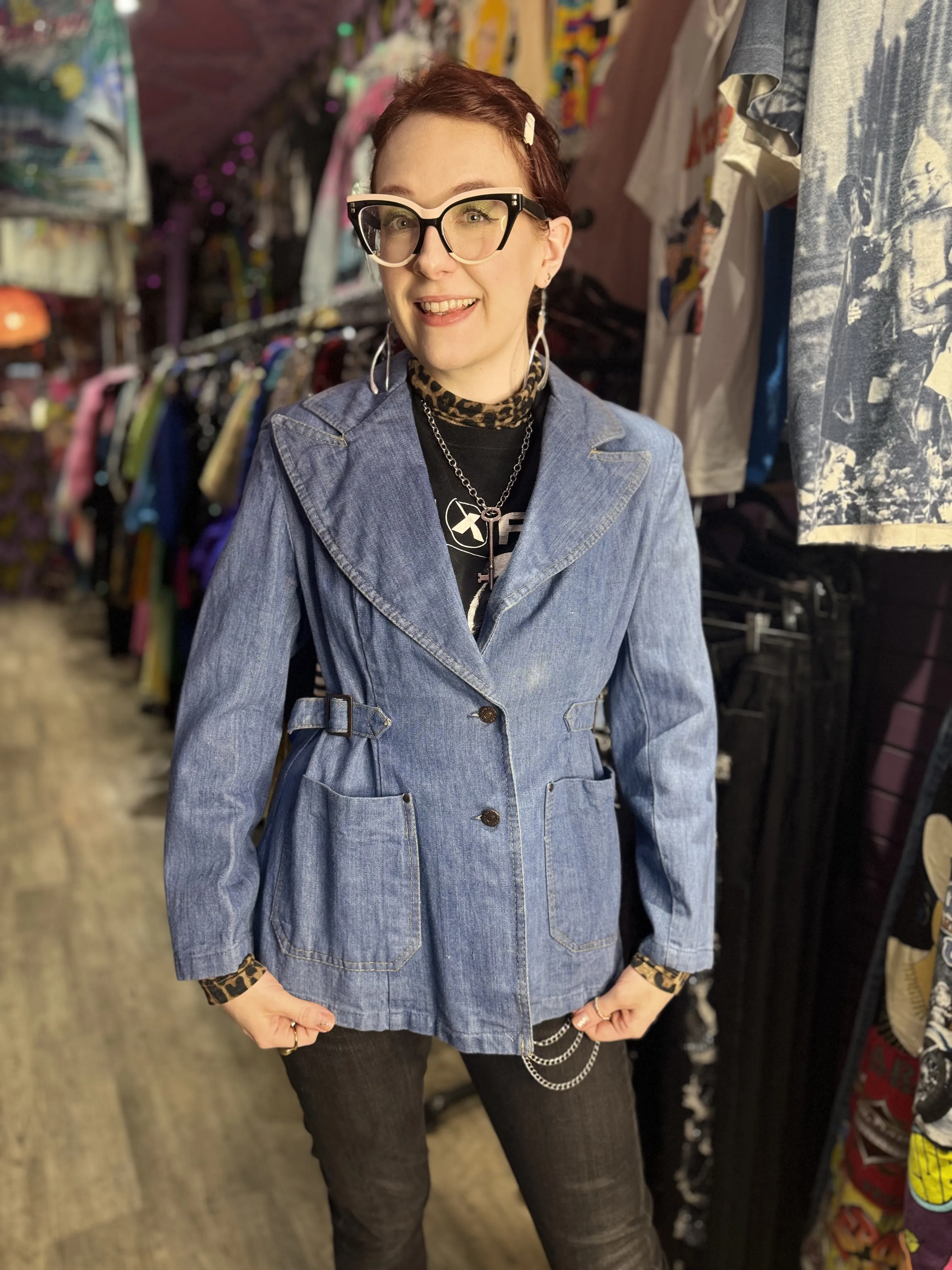 Vintage 80s Chambray Denim Jacket