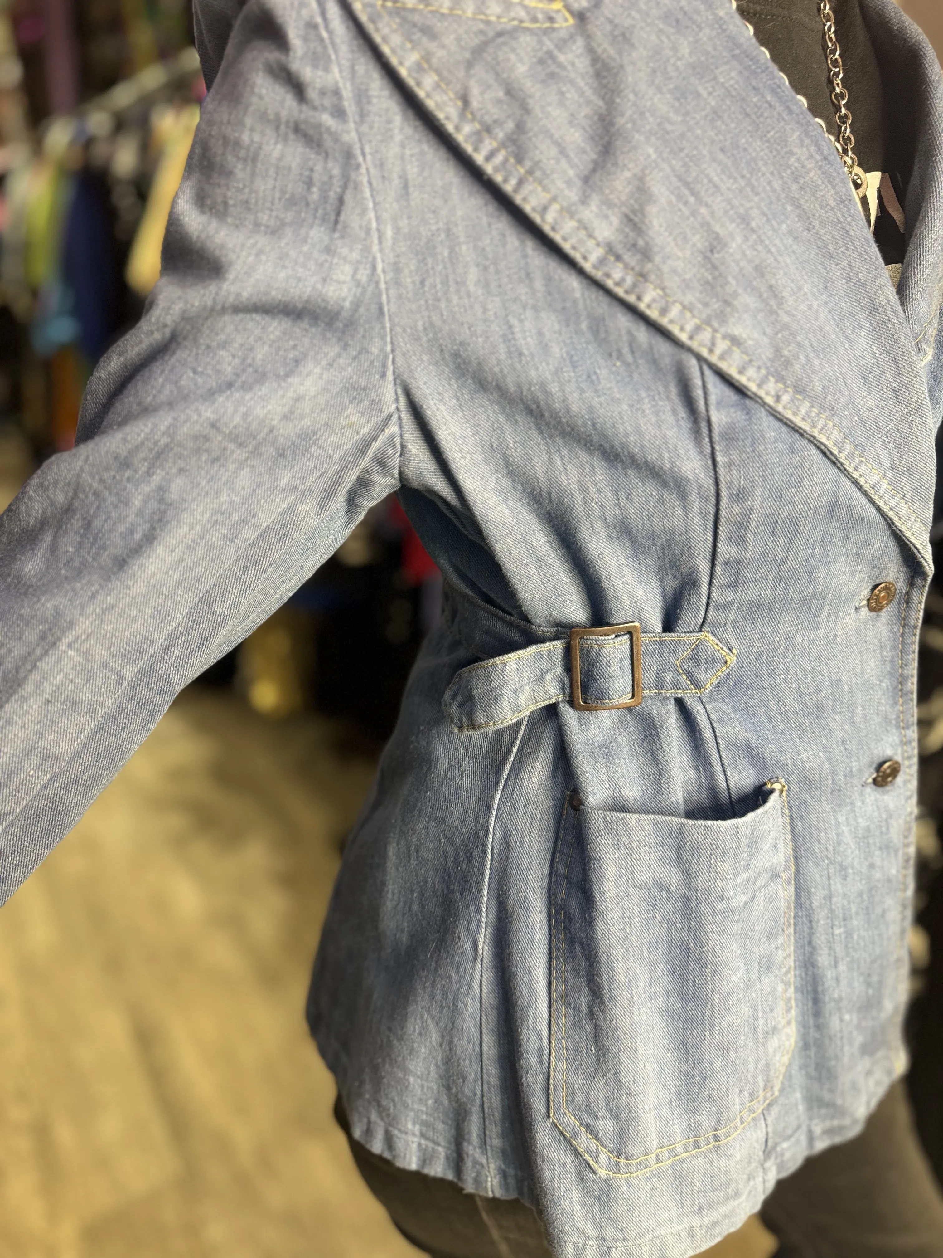 Vintage 80s Chambray Denim Jacket